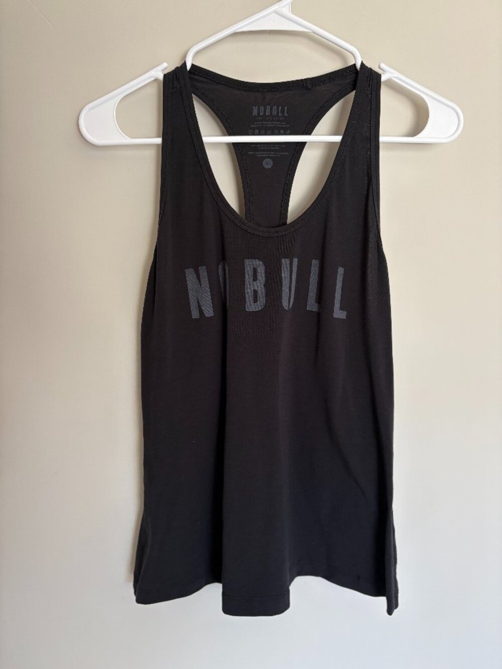 NOBULL Racerback Tank Top Athletic Training Workout Gym Black Womens Sz L